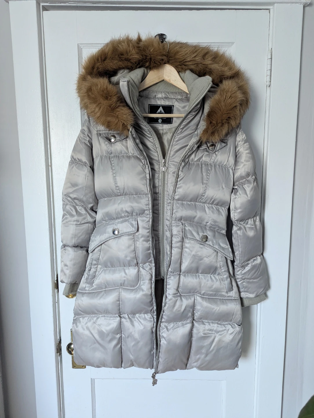 Addiction Down Silver Puffer Coat - photo 2