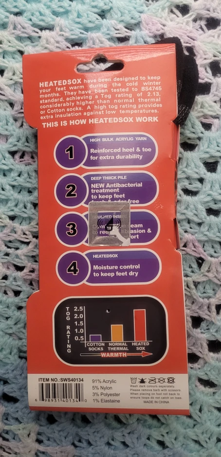 Brand New Heated Sox (Thermal Socks)  🆕 - photo 2