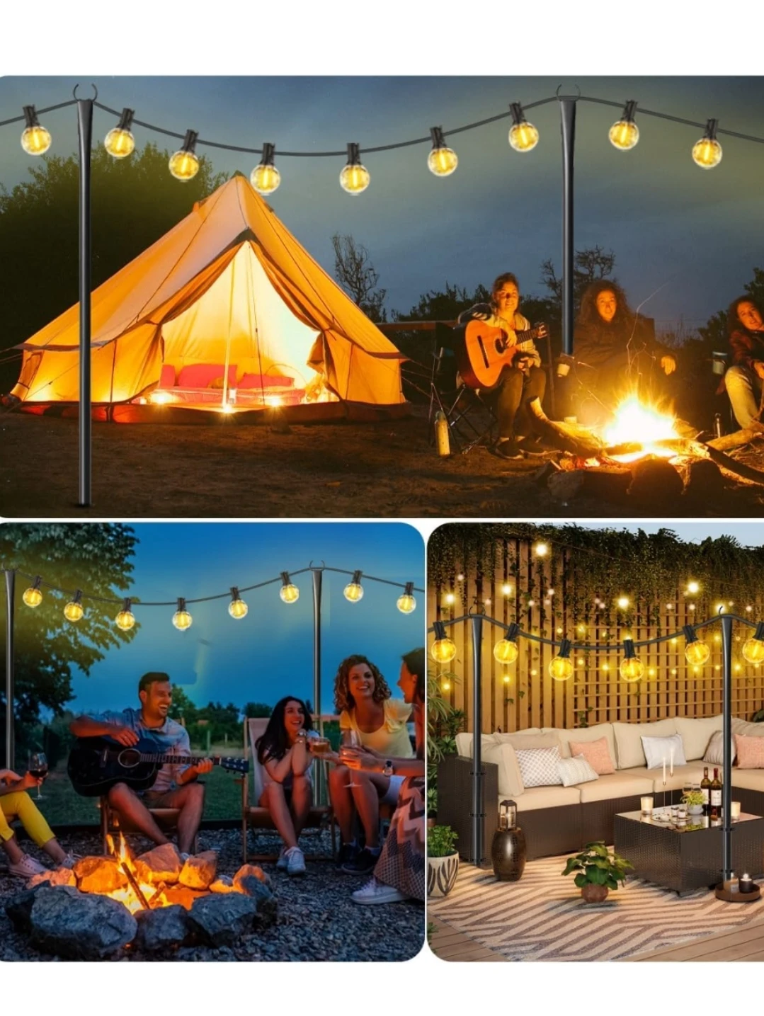 String Light Poles for Outdoor Deck - photo 2