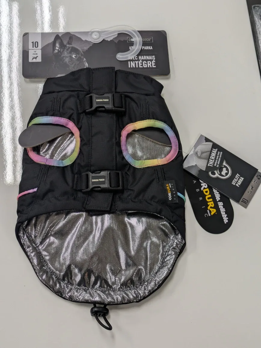 Canada Pooch Utility Parka Size 10 - Dog Coat with Harness