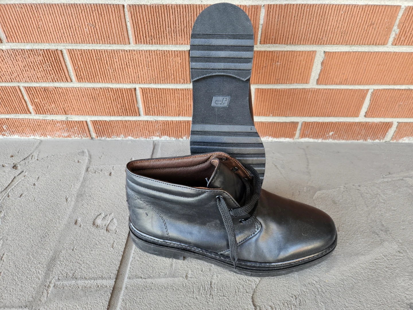 Men's Black Leather Ankle Boots