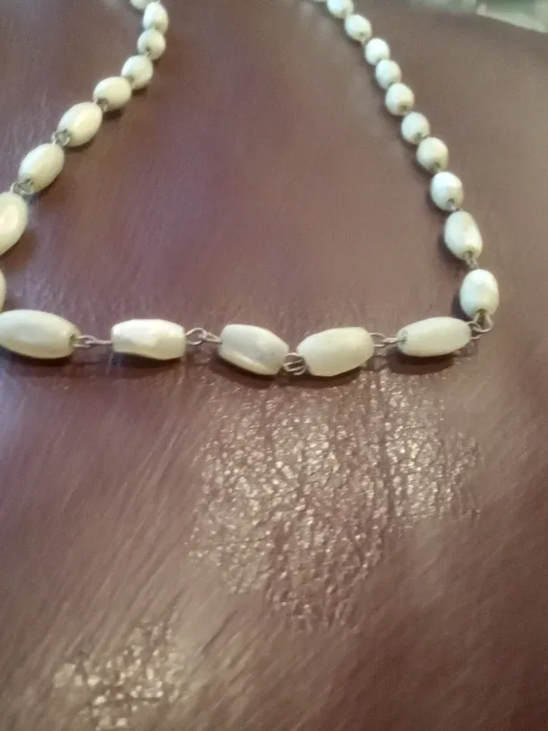 Antique Mother Of Pearl Necklace