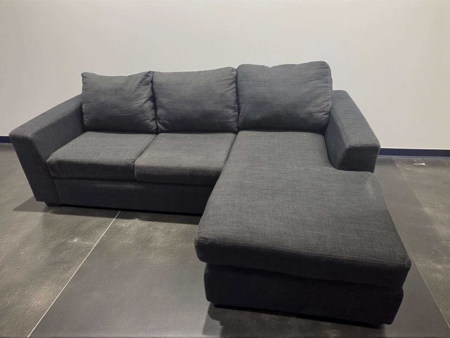 Grey Sectional Sofa with Chaise