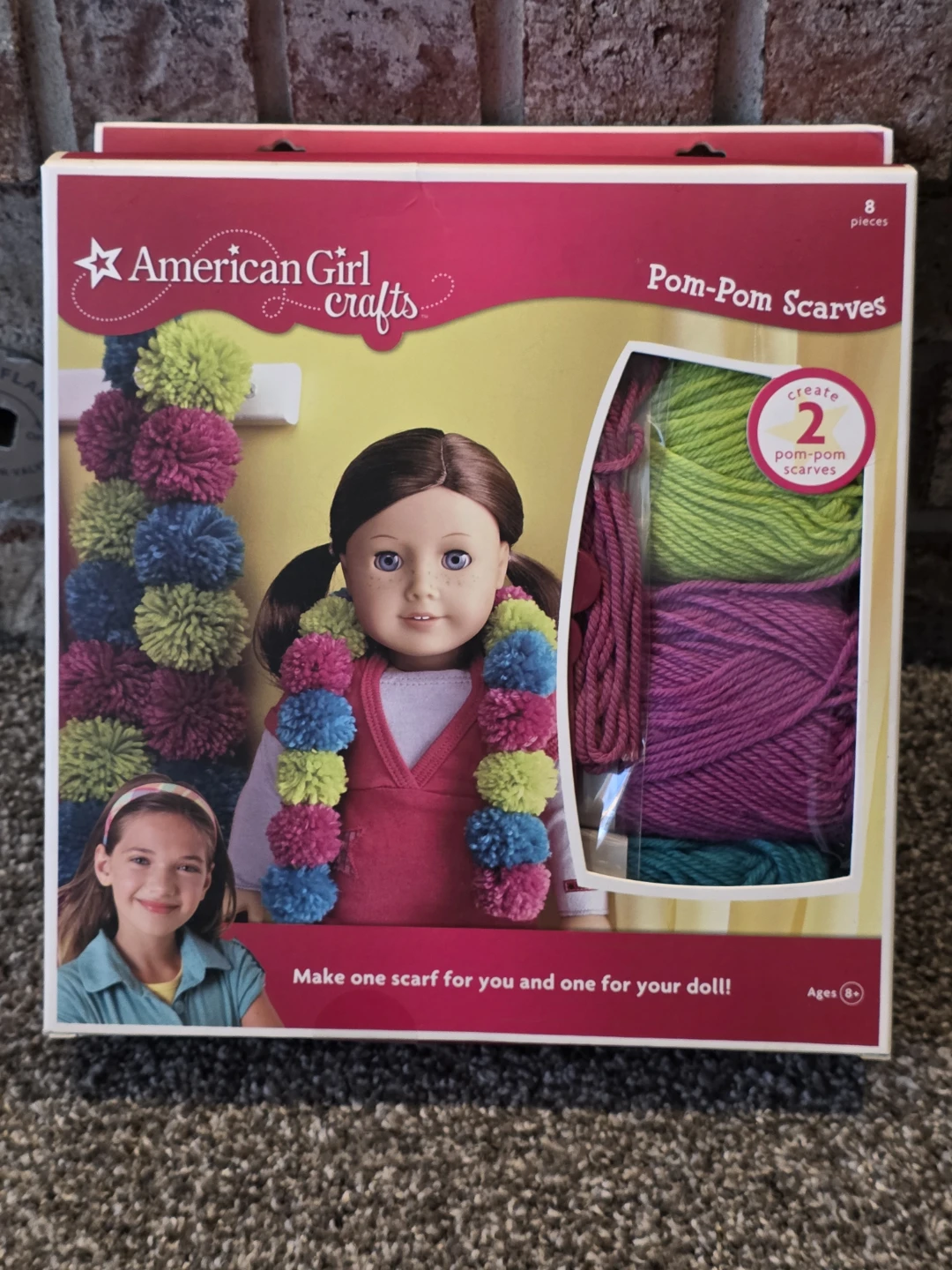 American Girl Crafts Pom-Pom Scarves Kit - Ages 8+