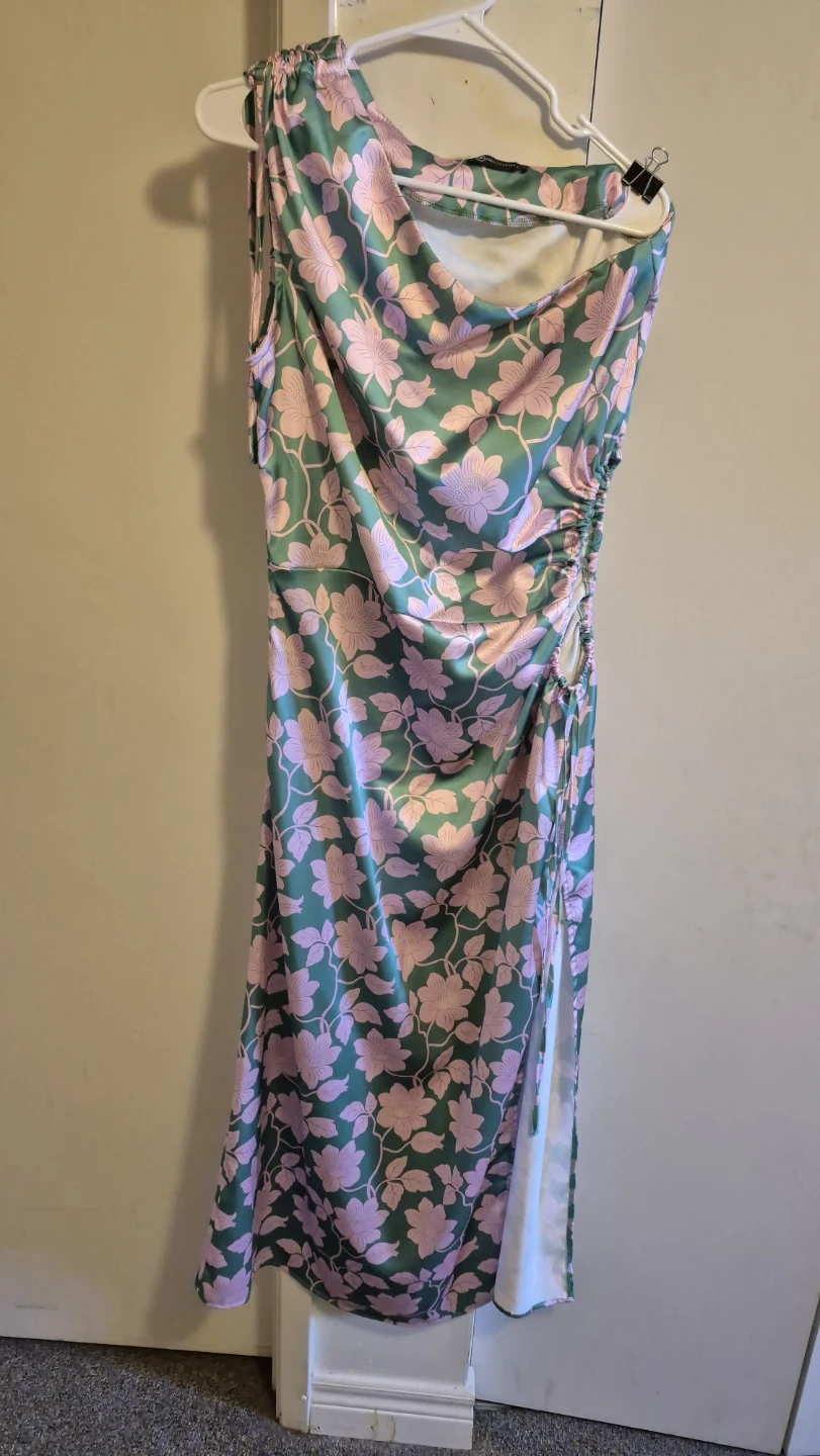 Floral One-Shoulder Dress