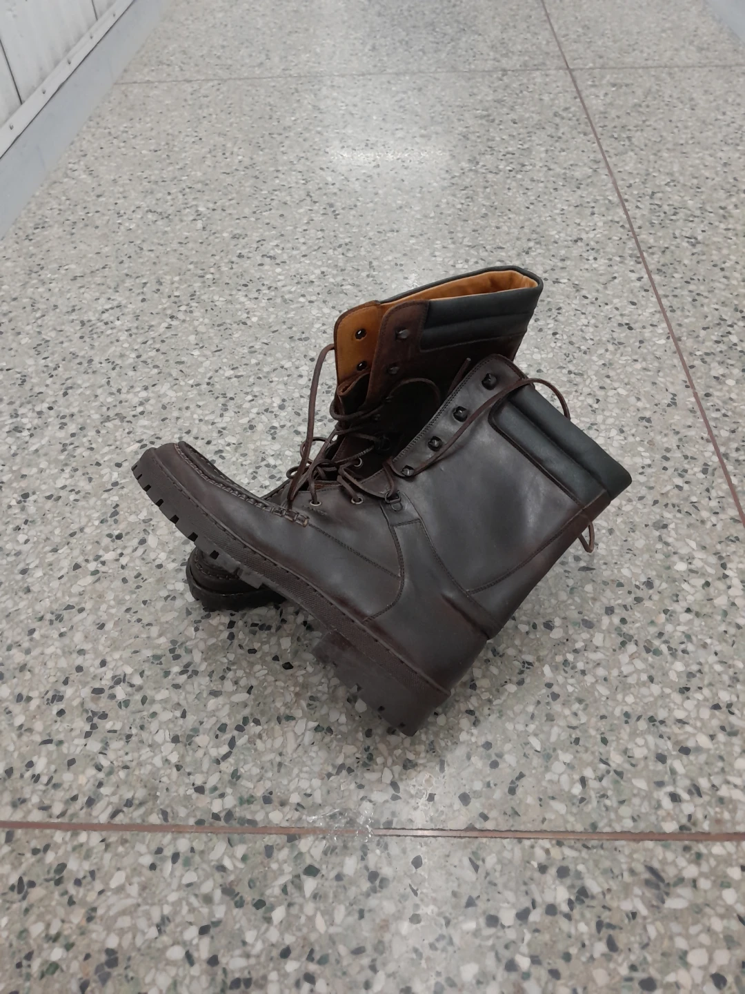 Leather Lace-Up Boots Original Bally Men's Size 11.5 - photo 2