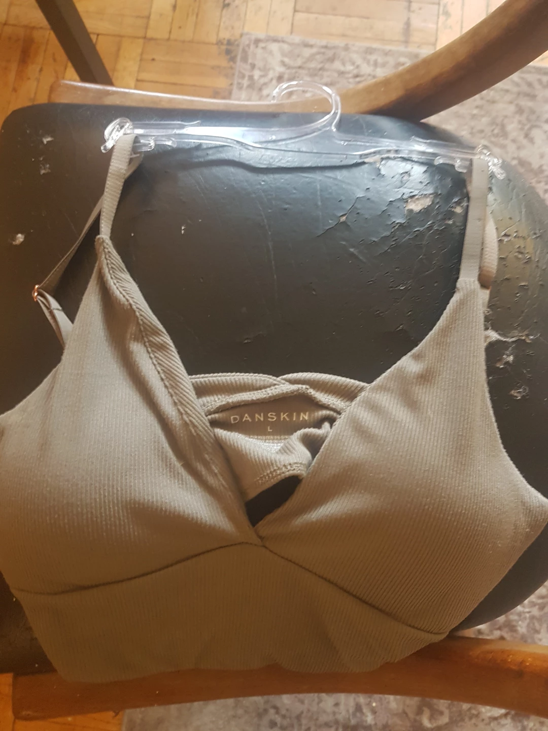 Danskin Ribbed Bra Top - Size L