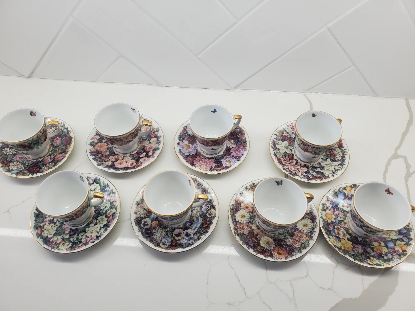 Lena Liu Floral Tea Cup, Saucer & Spoon Set