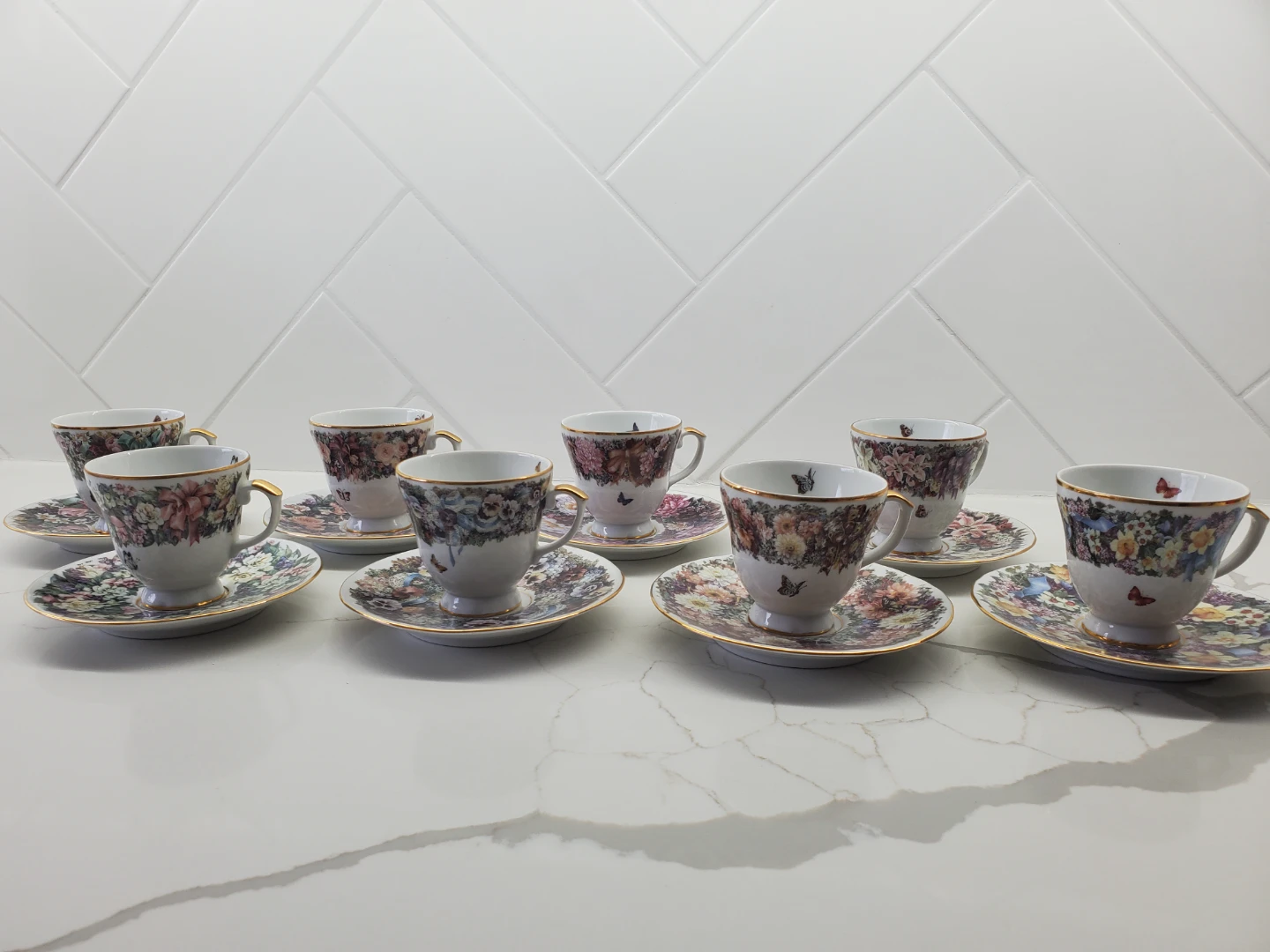 Lena Liu Floral Tea Cup, Saucer & Spoon Set - photo 2