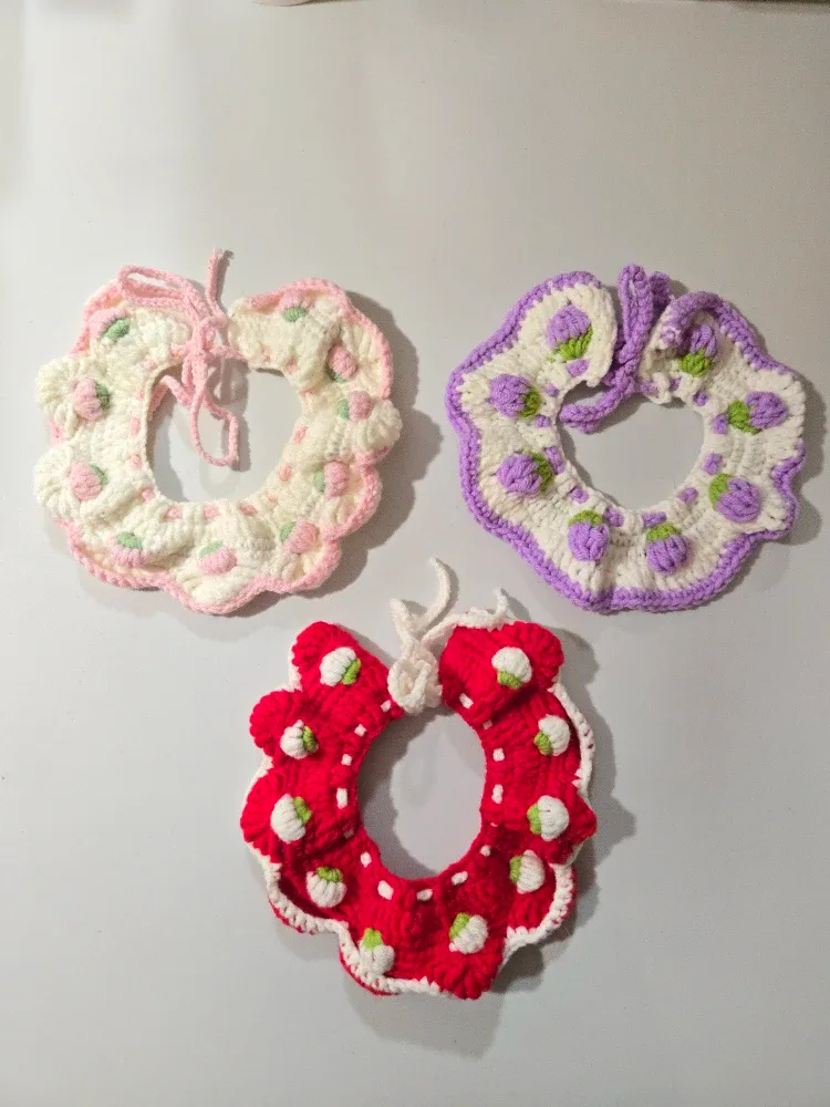 Handmade Adjustable Pet Collar, Christmas gift #Cleanout