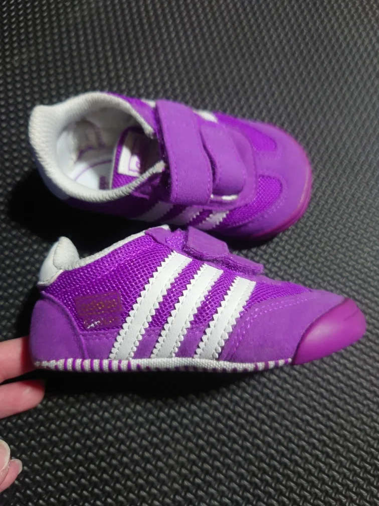 Adidas Dragon L2W Crib Shoes - Size 3K - Purple image indicator(2)