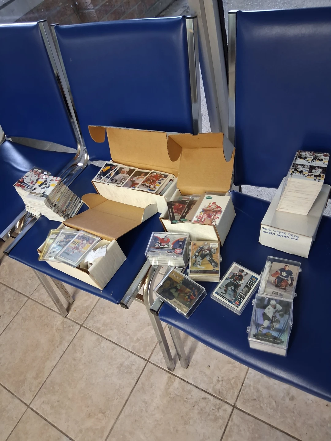 12 complete hockey card sets