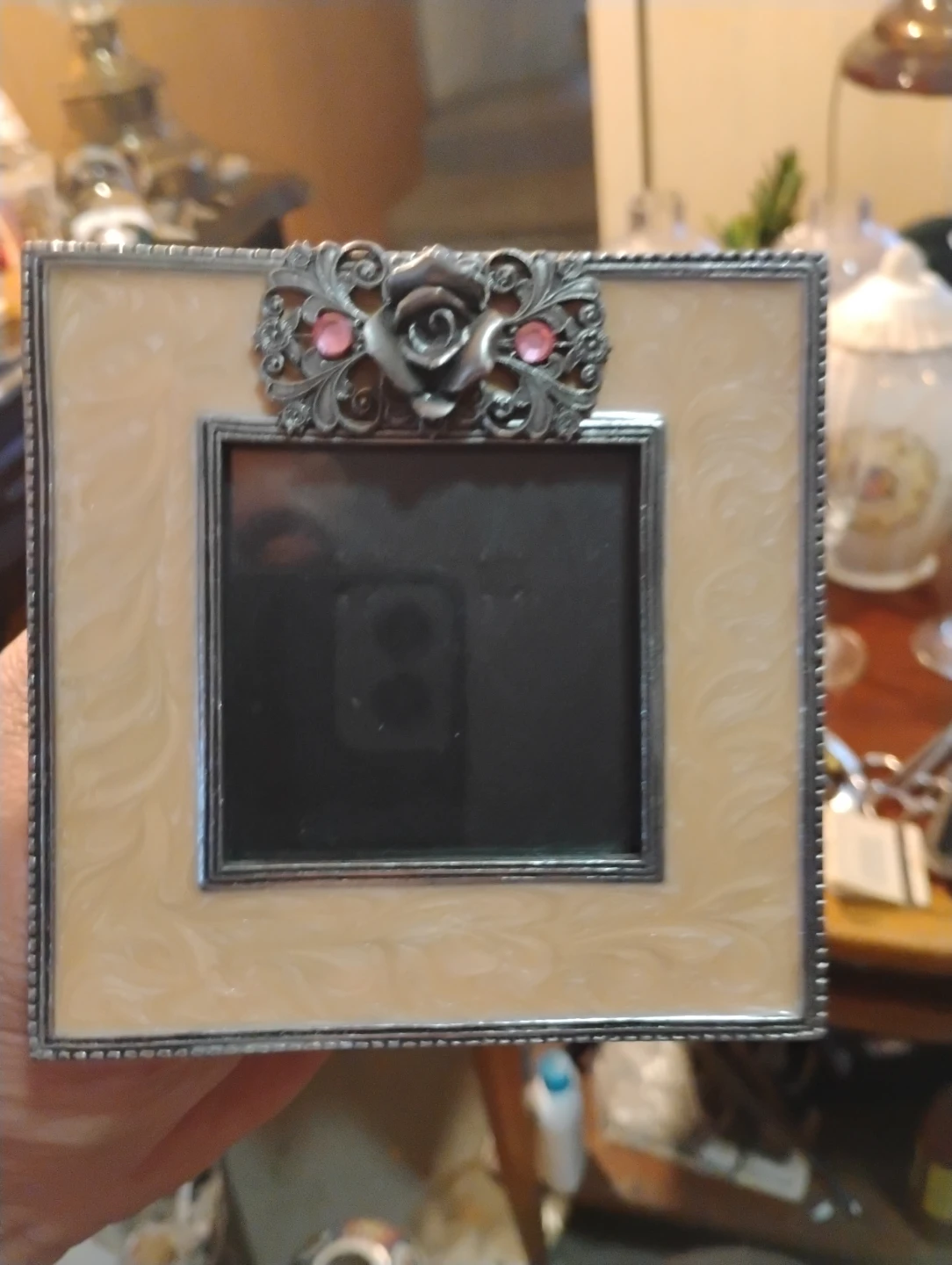 Decorative Picture Frame with Rose Detail