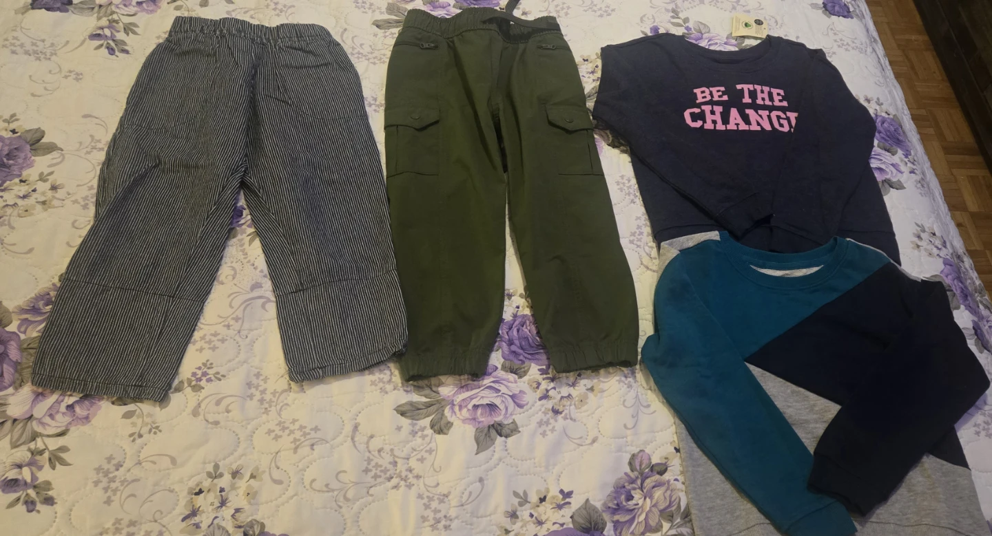 Kids' Clothing Bundle: Pants & Long Sleeve Shirts