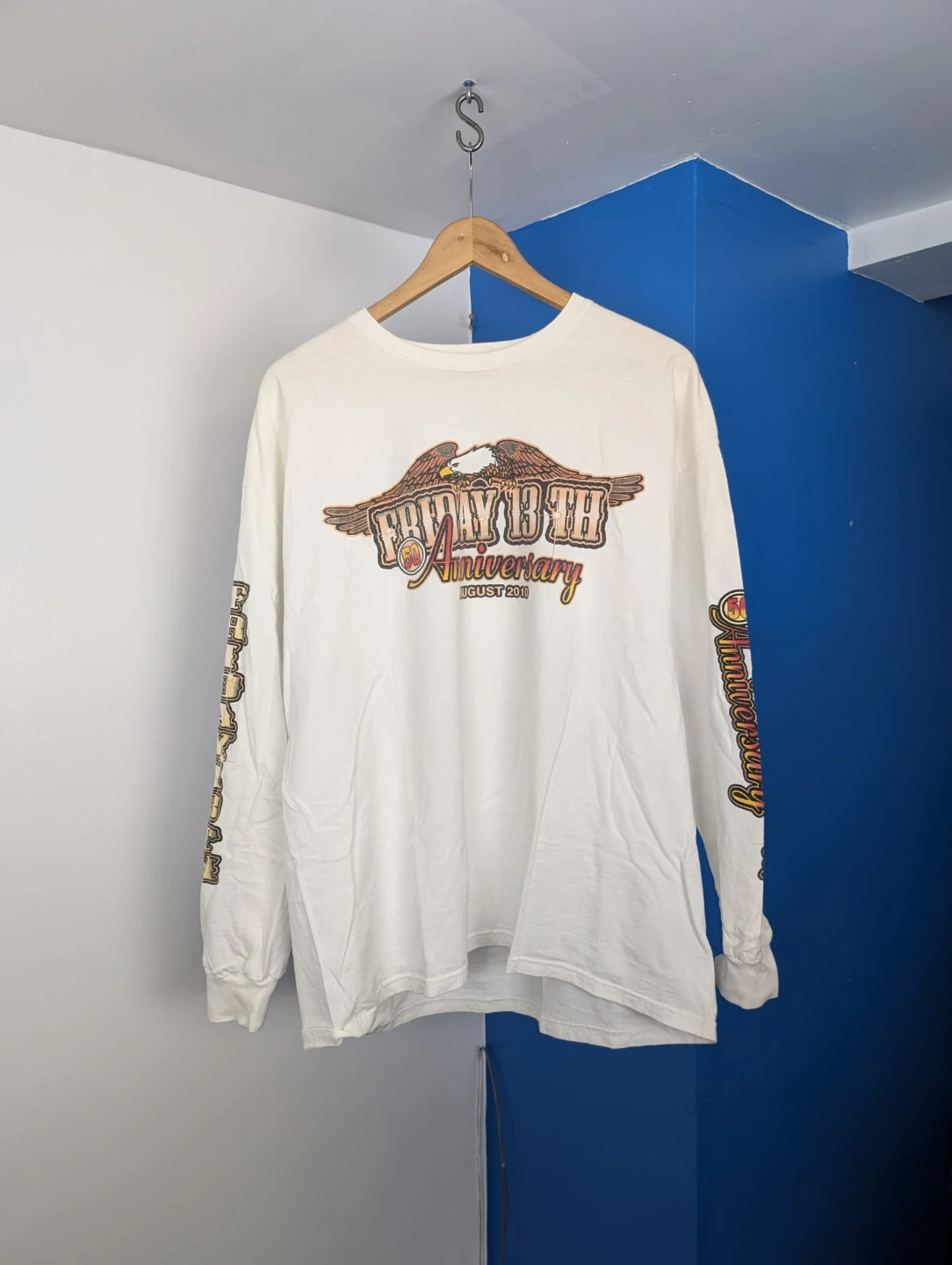 Friday 13th Port Dover Motorcycle Long Sleeve t-shirt- XL