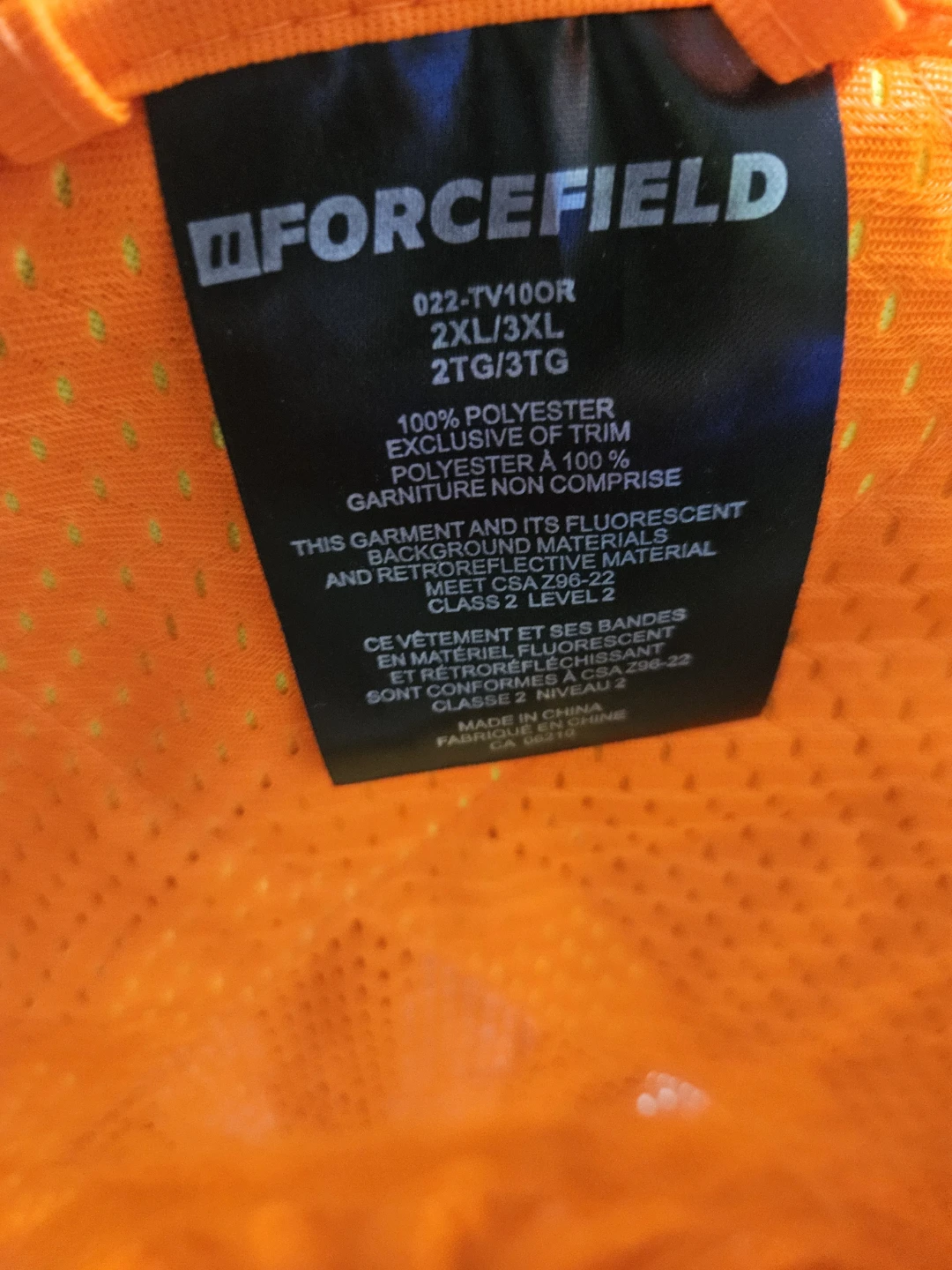 Forcefield Safety Vest - Size 2XL/3XL - photo 3