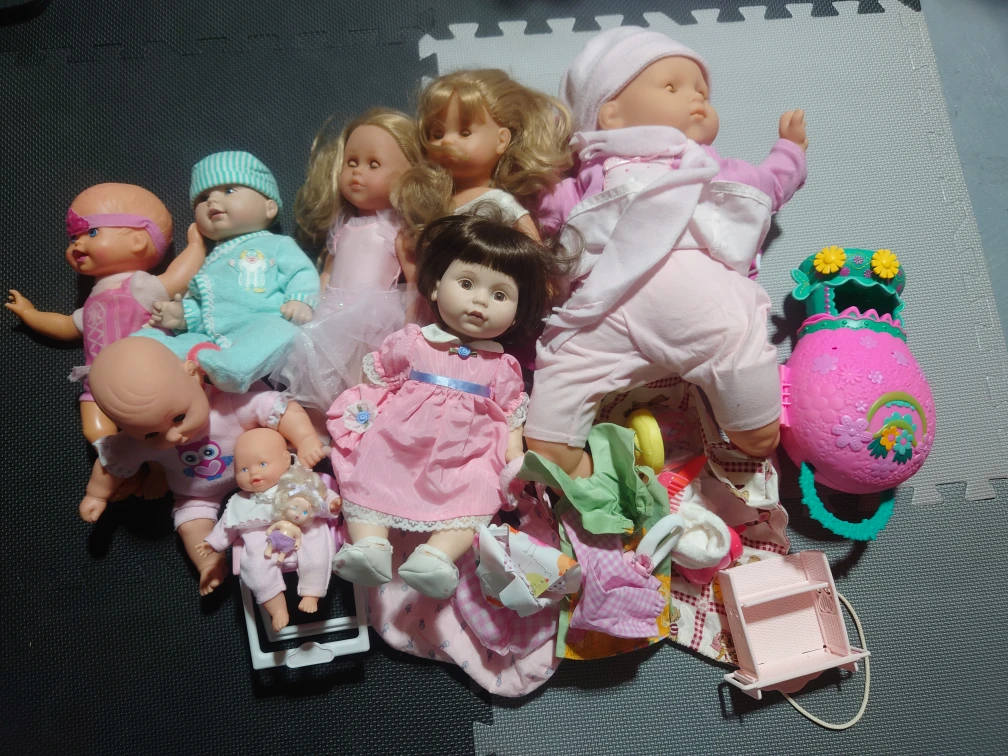 Assorted Dolls and Accessories