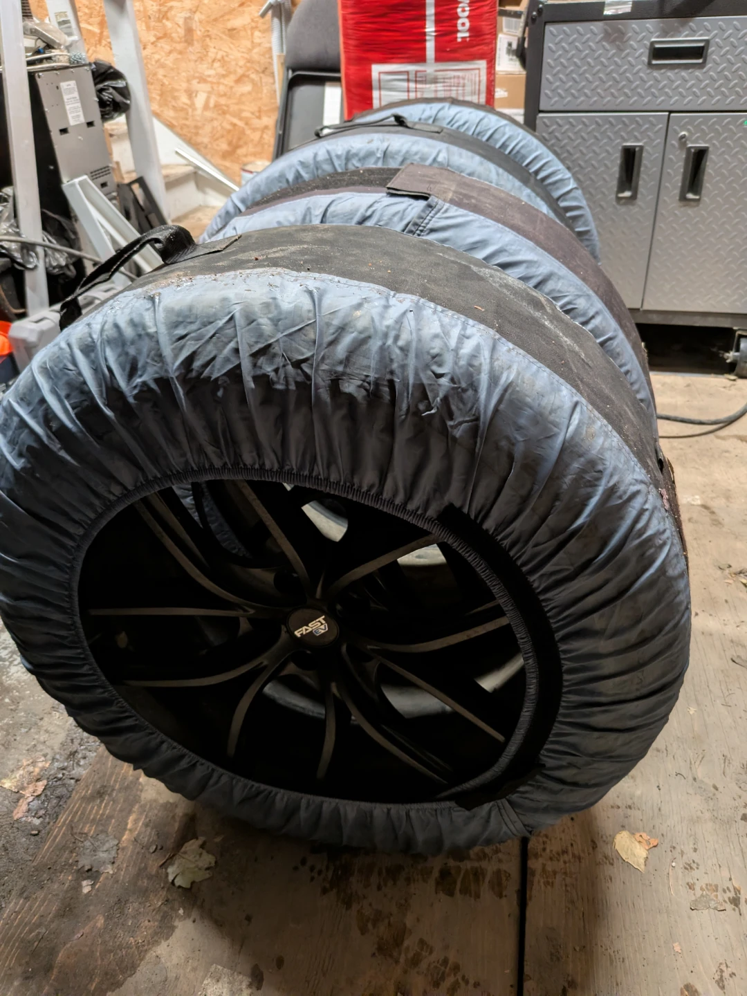 Fast Wheels EV04 Satin Black 21" Wheels with Pirelli Tires