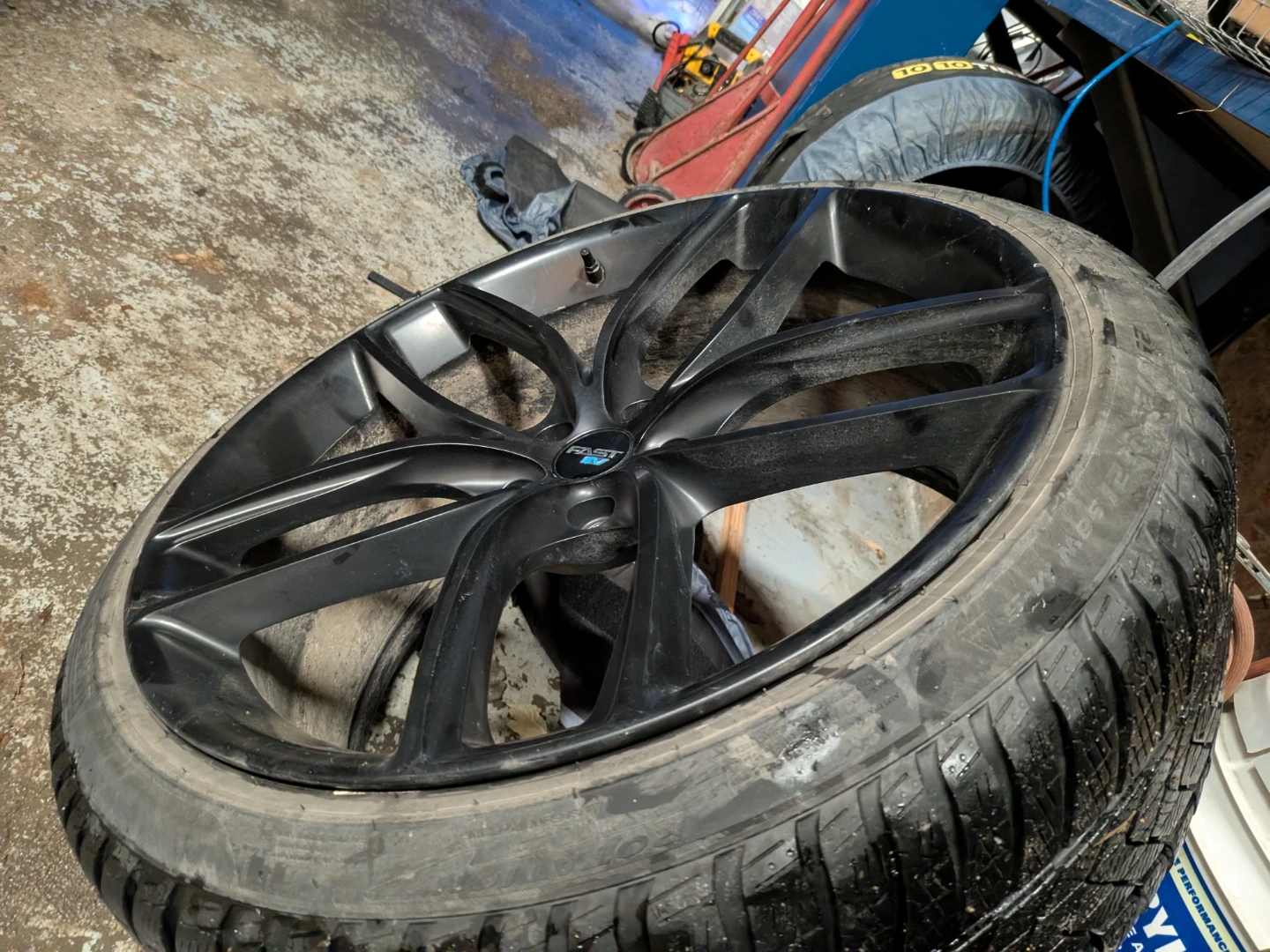 Fast Wheels EV04 Satin Black 21" Wheels with Pirelli Tires - photo 4