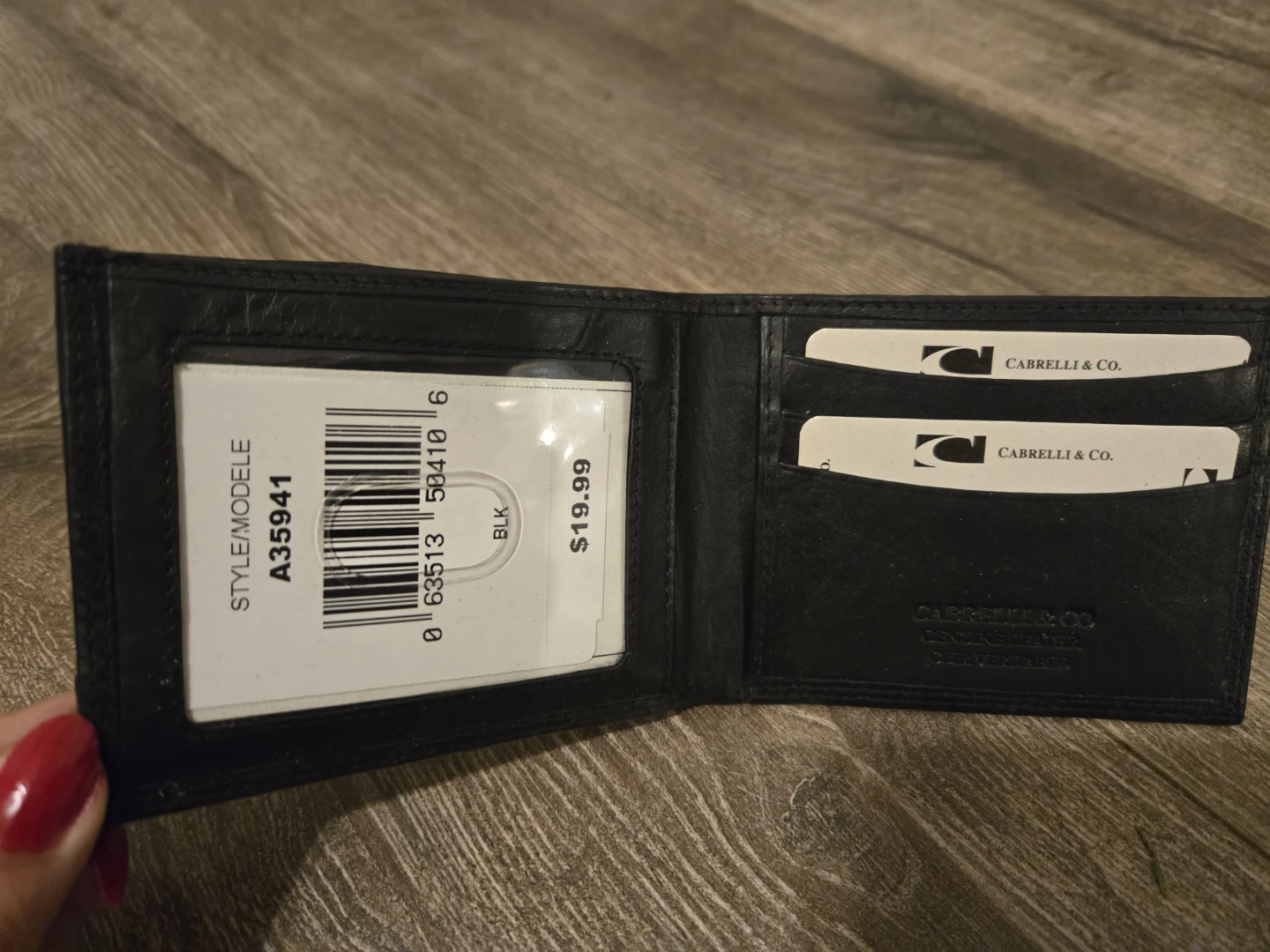Men's wallet -leather