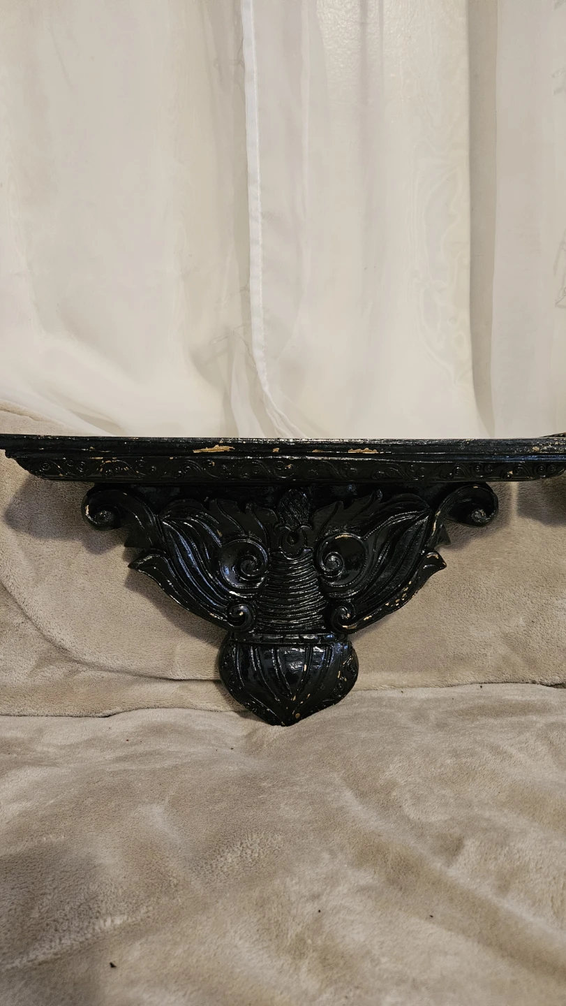 A PAIR of  Decorative Wall Shelves / Sconces With Gold Tinges.