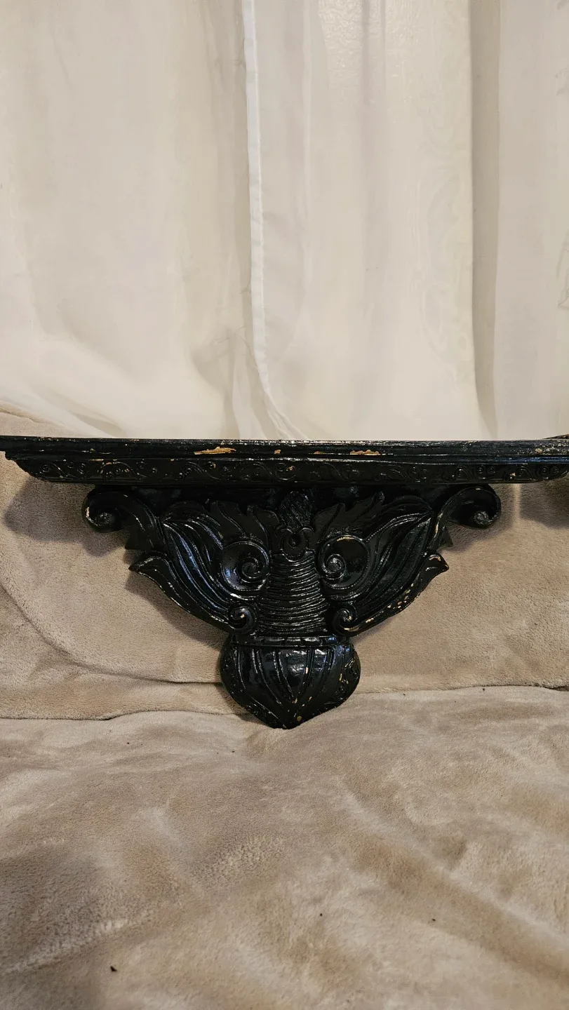 A PAIR of  Decorative Wall Shelves / Sconces With Gold Tinges.