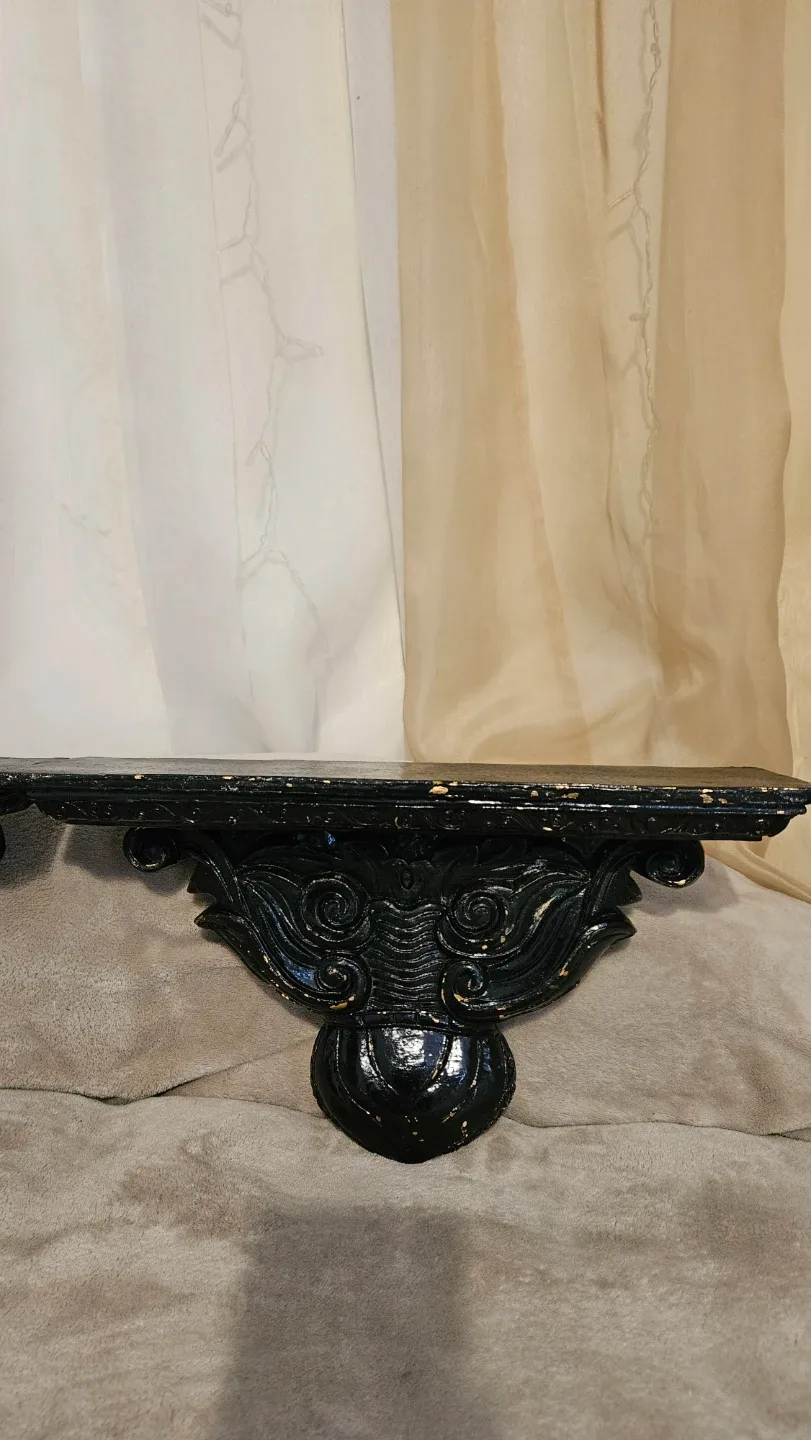 A PAIR of  Decorative Wall Shelves / Sconces With Gold Tinges. image indicator(2)