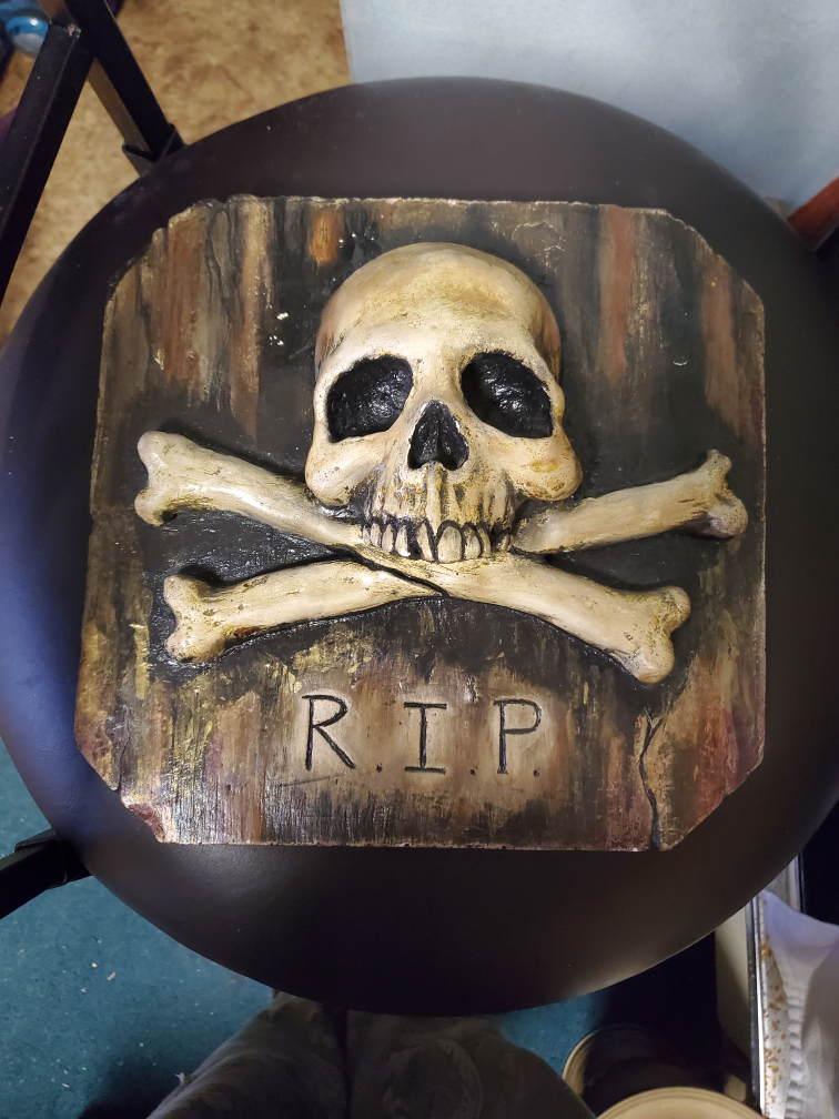 Skull & Crossbones Wall Art - R.I.P. Decor
