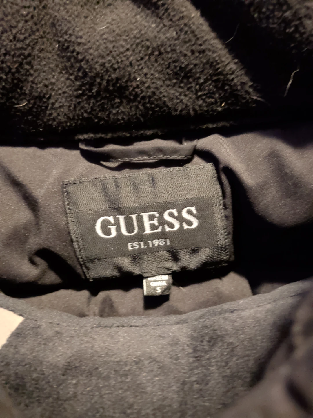 Guess Black Puffer Vest - Size Small - photo 3