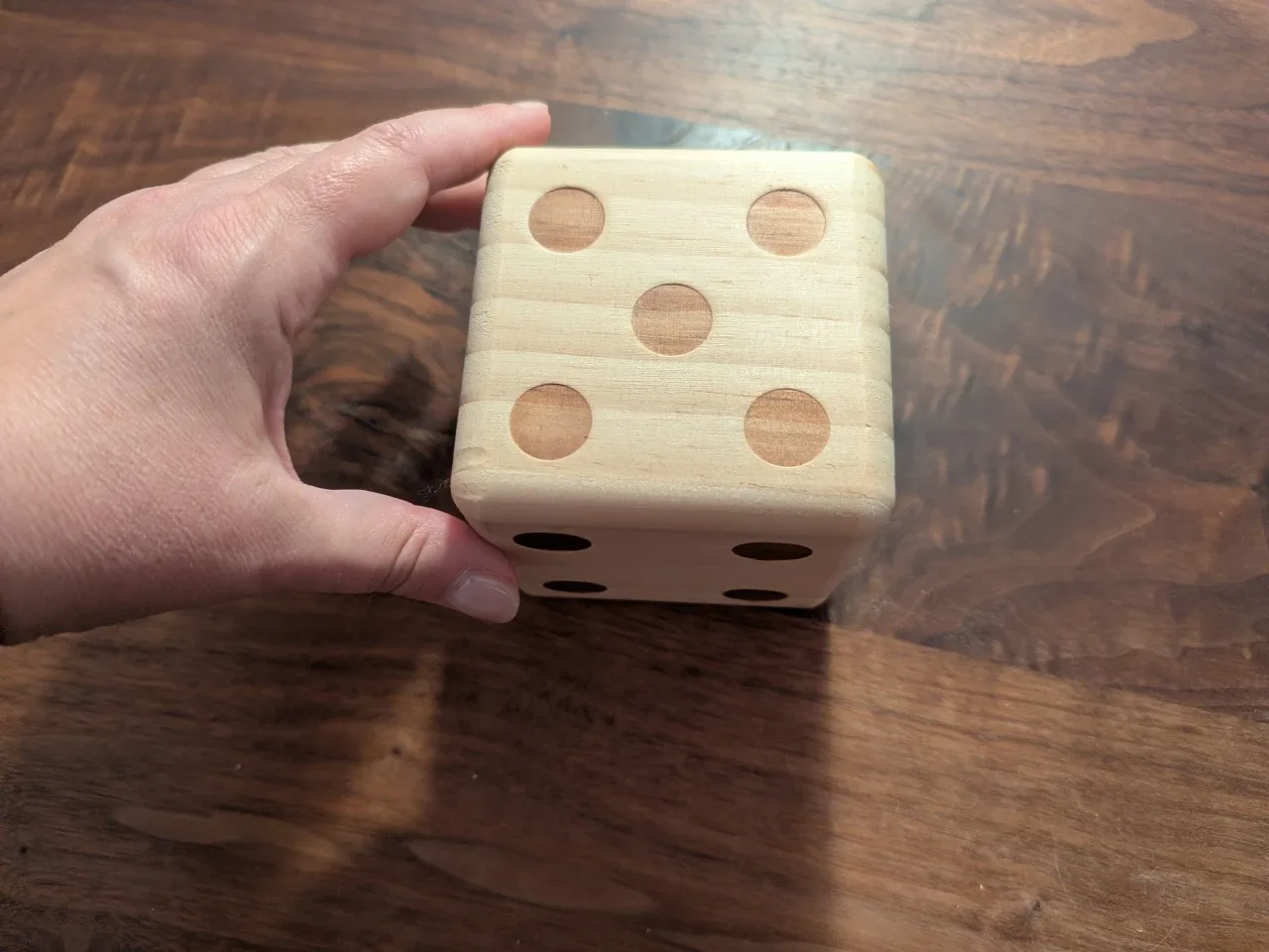 Decorative wood dice