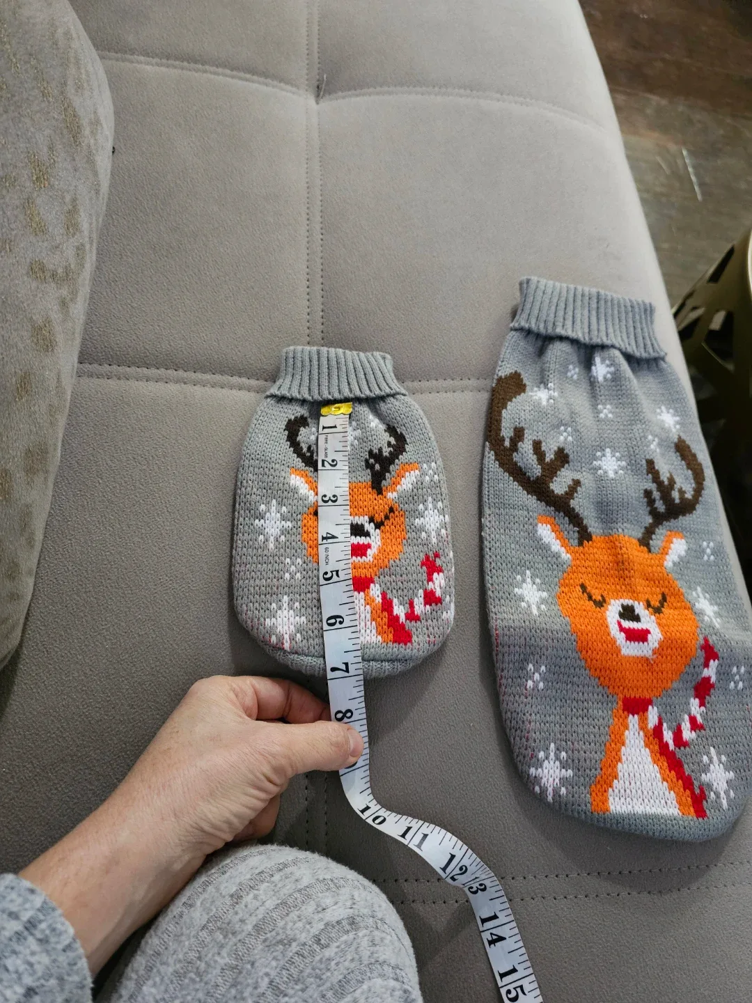 Christmas Matching dog and cat Sweaters - Reindeer Design image indicator(3)