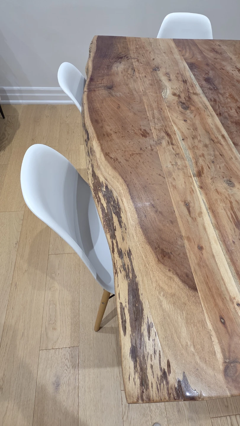 Structube Reno Solid Acacia Wood Dining Table & Chairs - photo 4