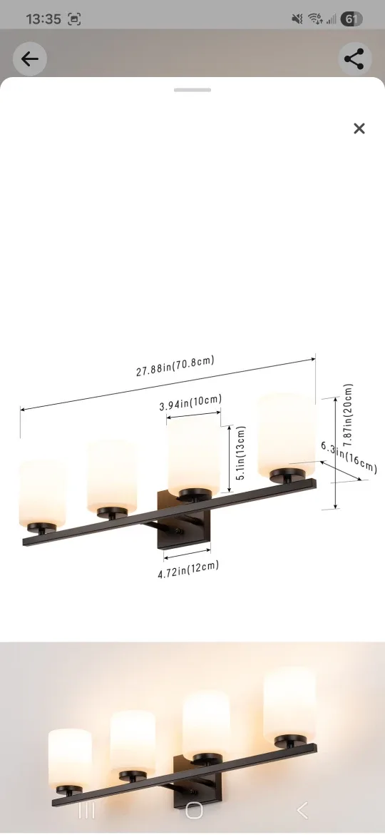 ELLYSEN® Dimmable Vanity Light - 4-LIGHT-MATTE BLACK image indicator(3)