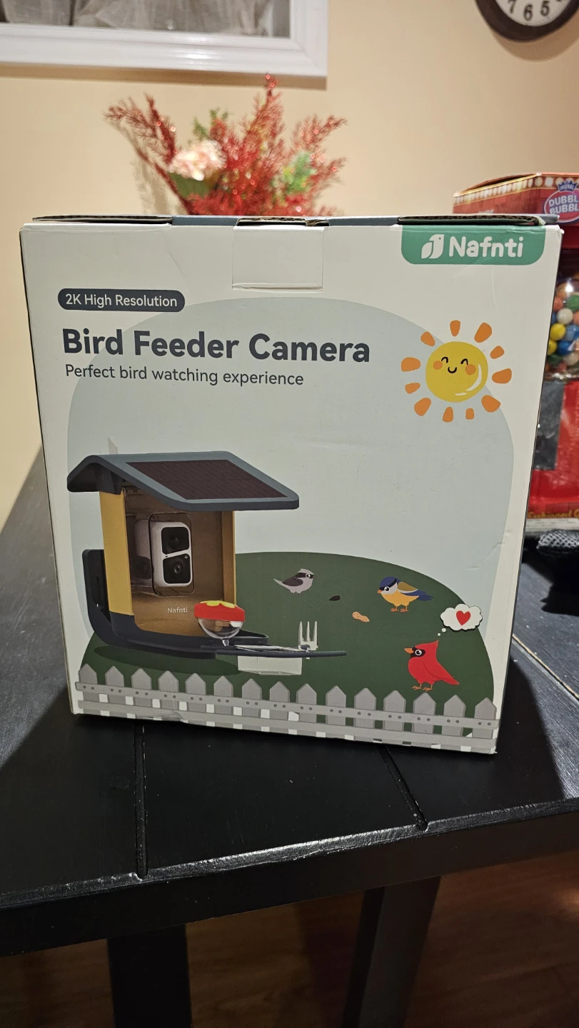 Nafnti 2K High Resolution Bird Feeder Camera - New