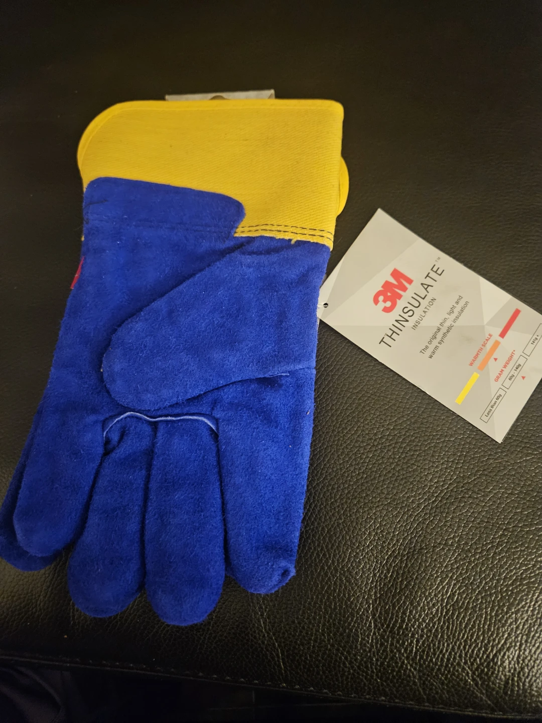New BDG Lined Split Leather Work Gloves XL - photo 2