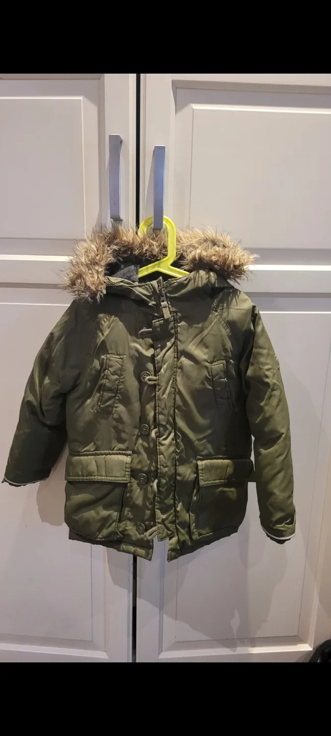 Baby Gap Olive Green Winter Jacket - Size 5