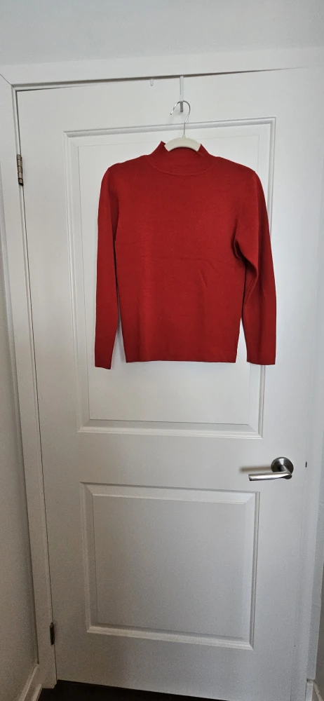 Red Mock Neck Sweater - Size Small to Medium