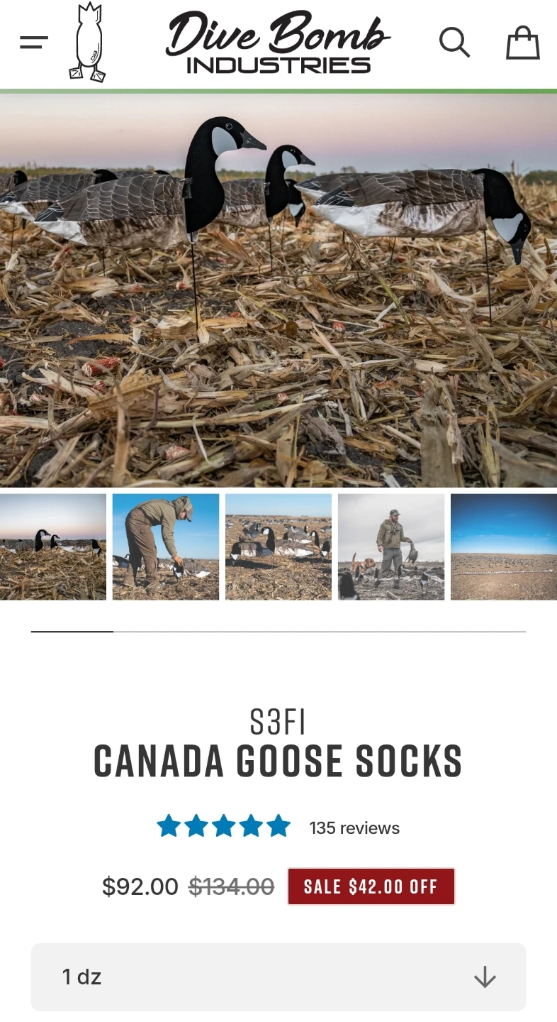 Hunting Canada Goose Socks with Bag - NEW!!! - photo 5