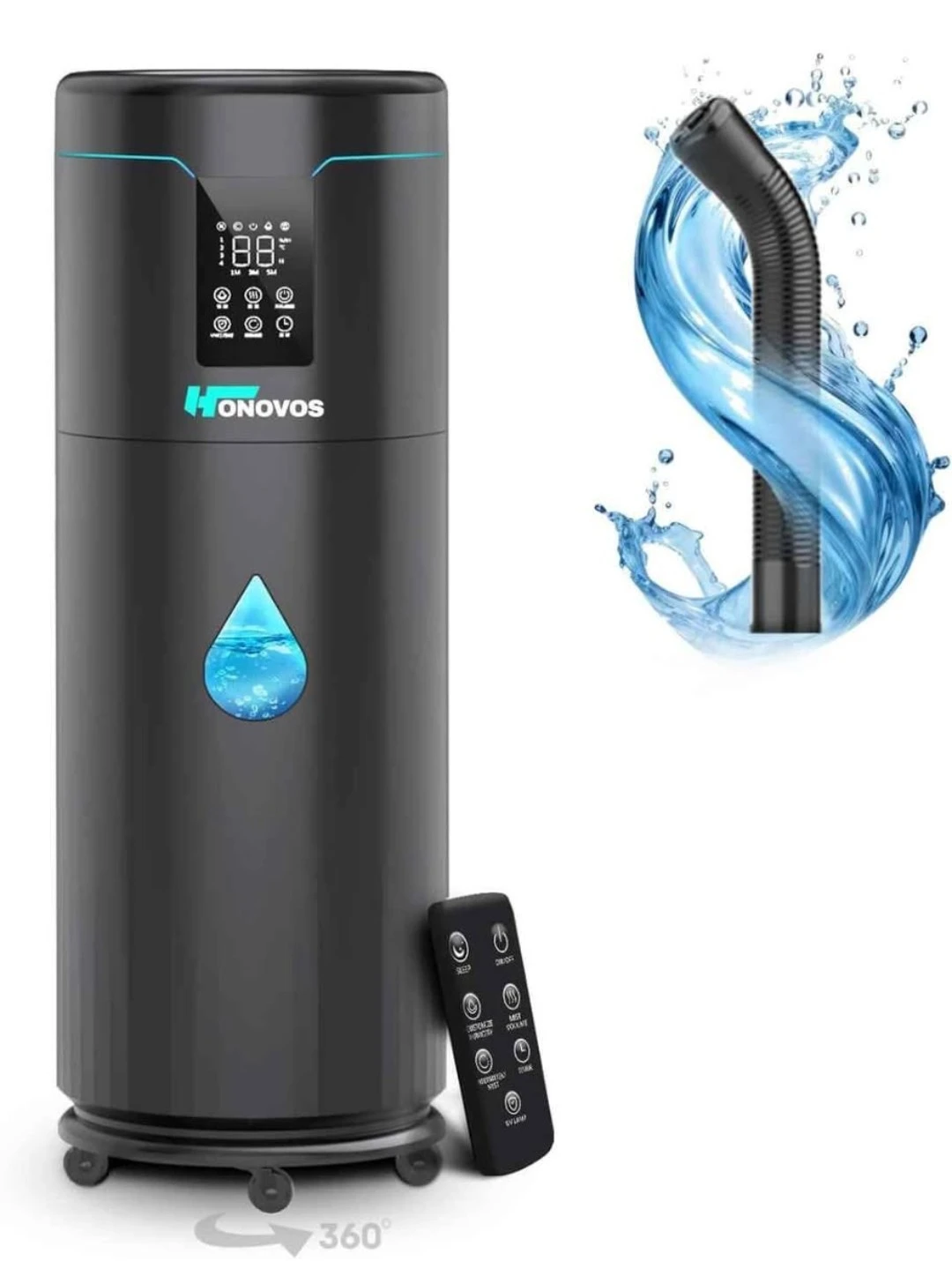 Honovos Large Humidifier with Wheels- large 4.5Gal