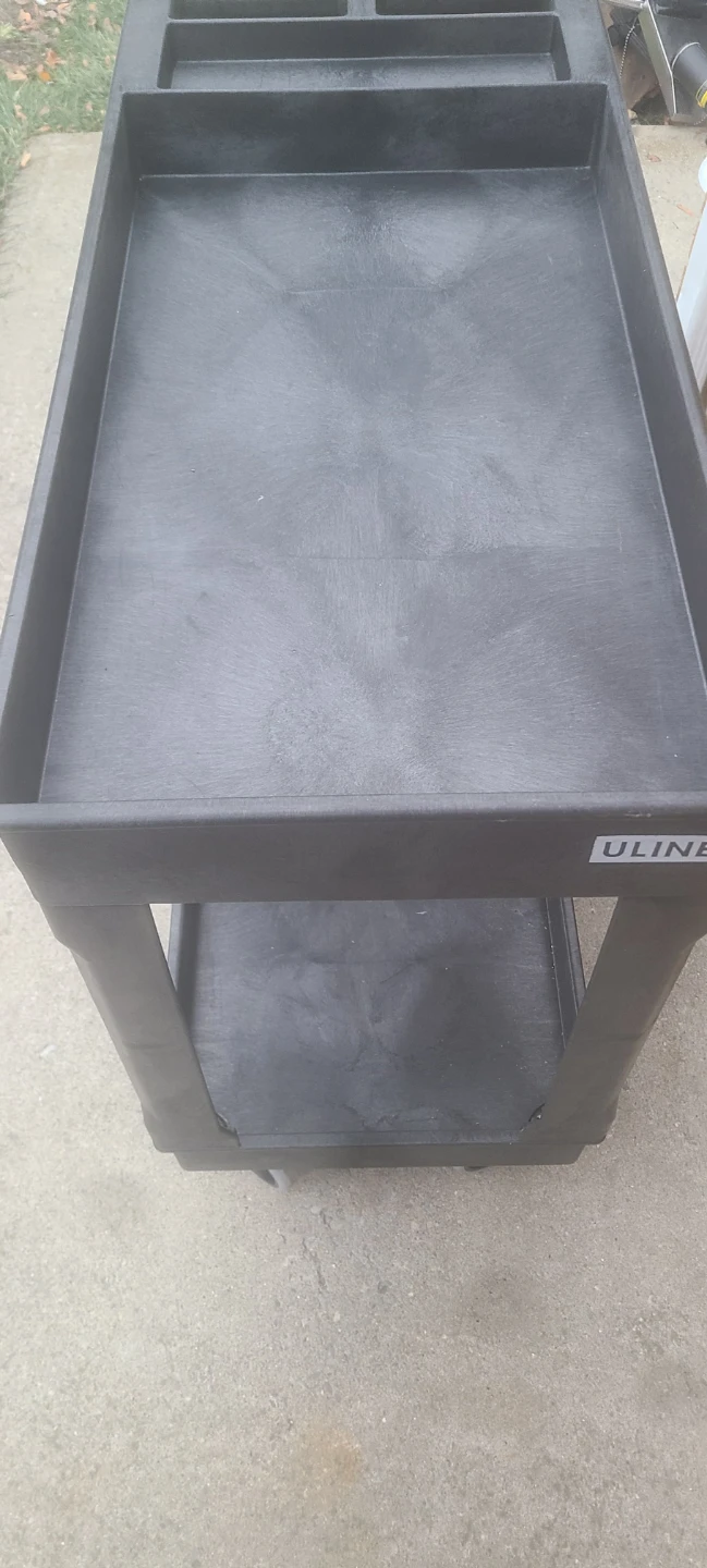 Uline Black Utility Cart