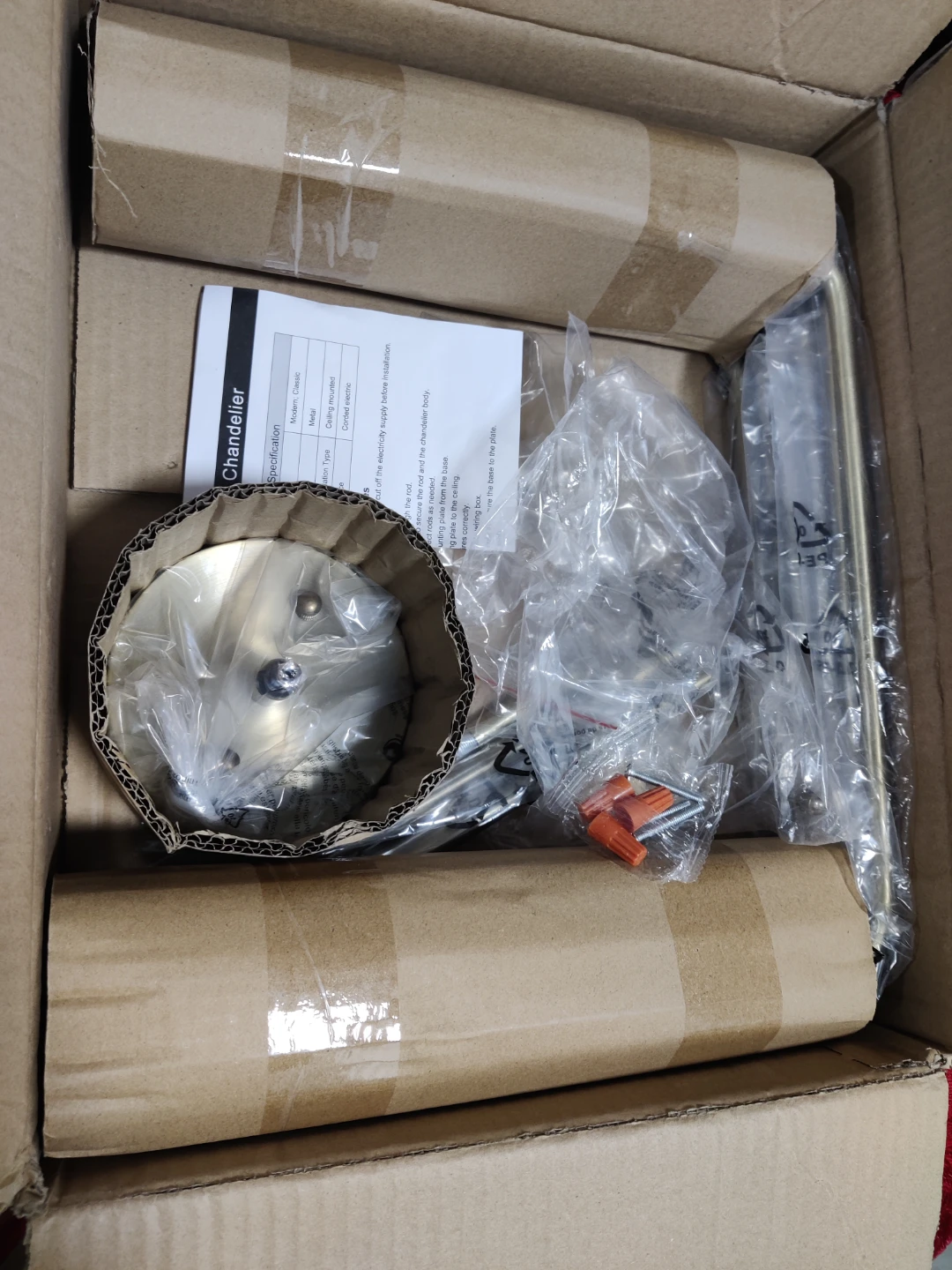 Gold Chandelier - New in Box - photo 2