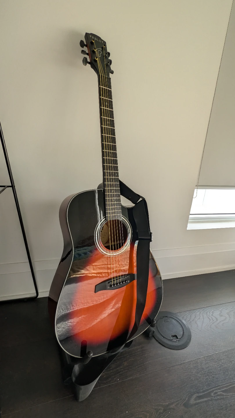 Fesley X Acoustic Guitar - Sunburst