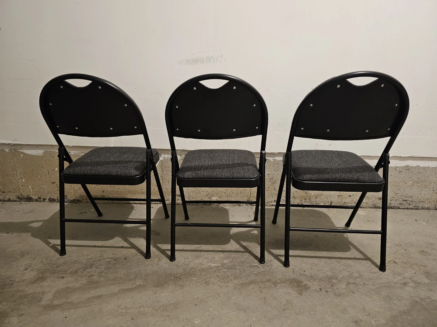 Fabric Folding Chairs - Set of 3 - $20 each - photo 3