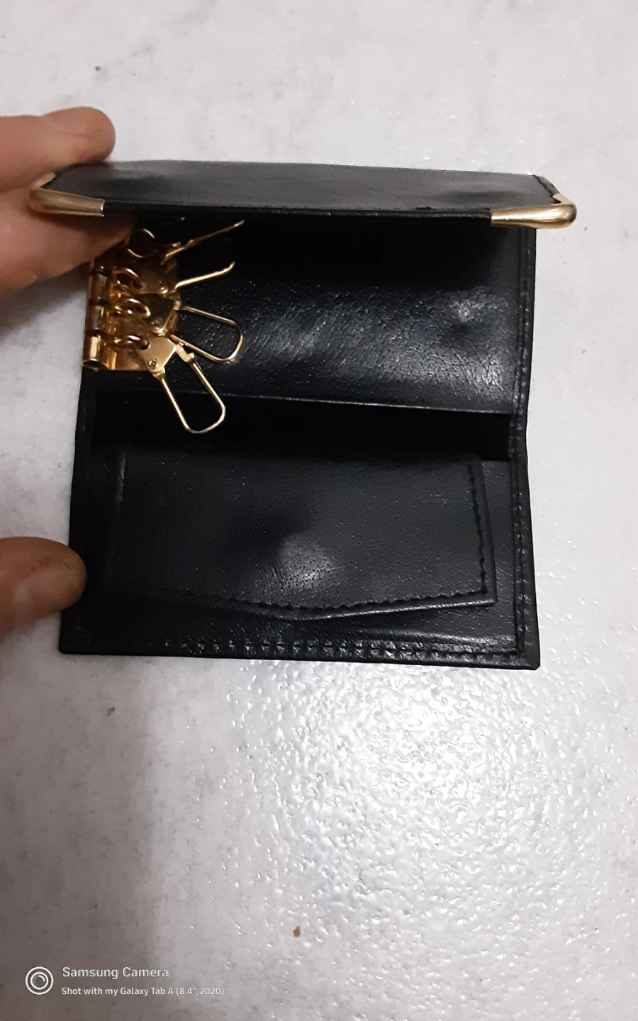 Black Leather Key Holder - photo 2