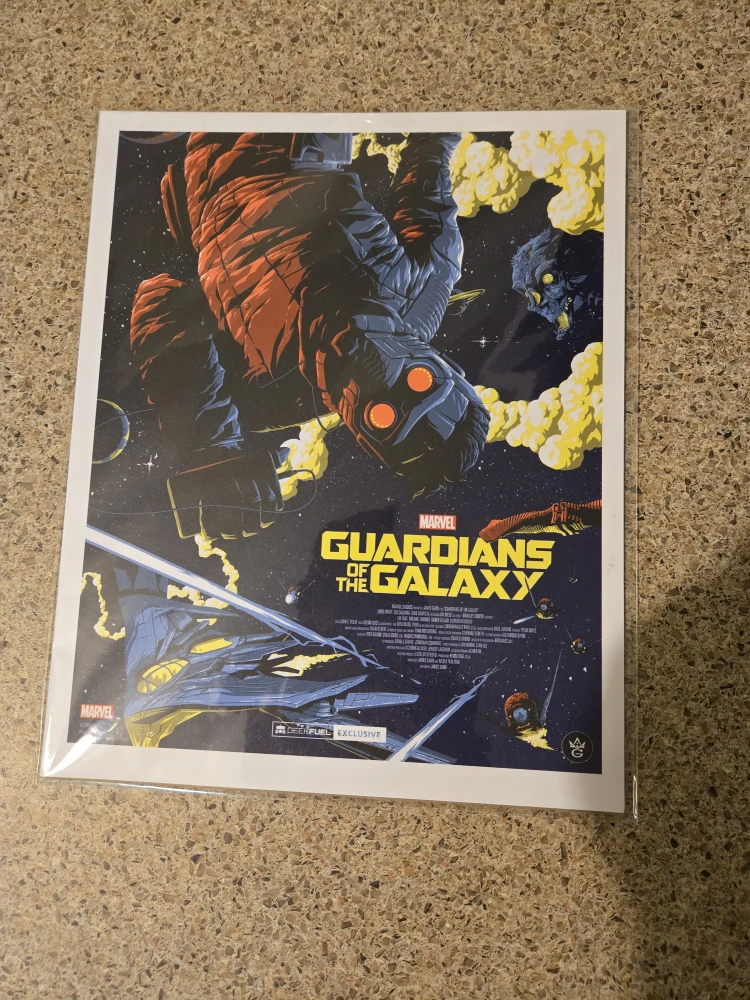 Guardians of the Galaxy 8"x10" with COA