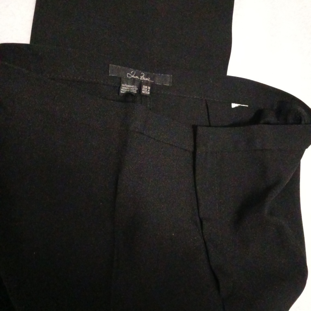 Ladies black straightleg dress pants #cleanout - photo 2