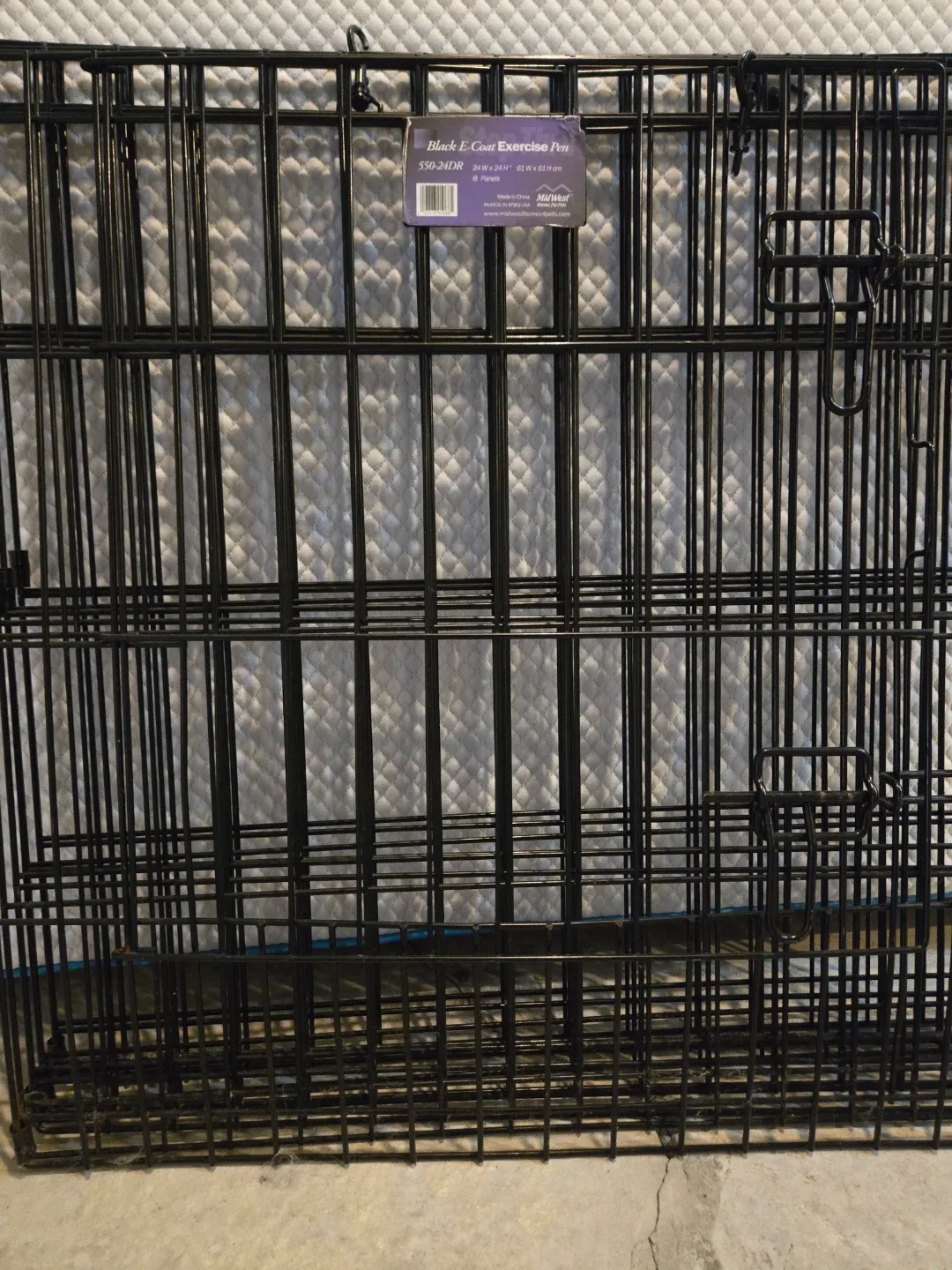 Black E-Coat Exercise Pen, 36"x24"