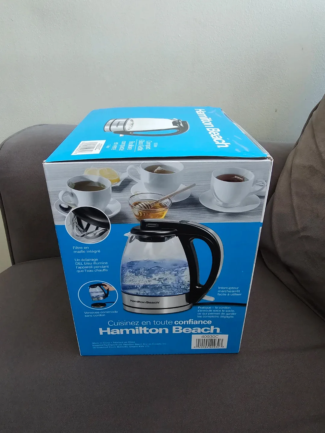 Hamilton Beach Glass Electric Tea Kettle, 1 L, 1500 Watts image indicator(4)