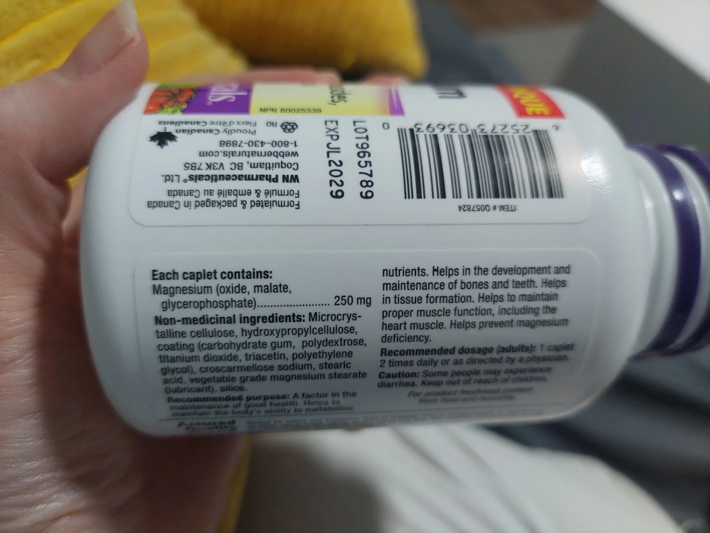 Magnesium Supplement Webber Naturals - photo 4