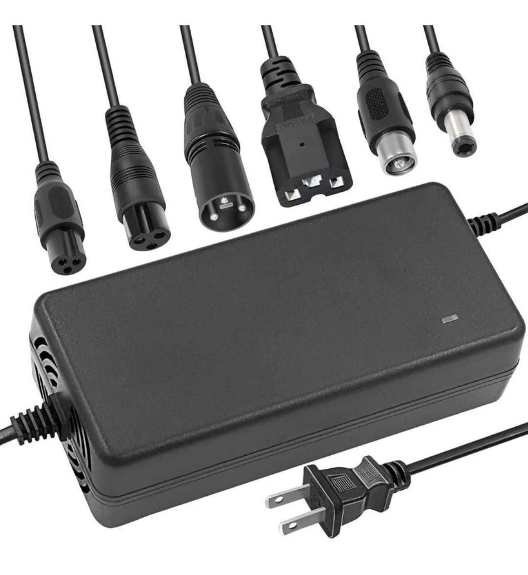 54.6V 2A Li-ion Battery Charger, 13S 48V with Multiple Plugs - photo 3